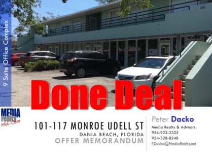 Dania Beach | 9 Suite Office Complex | CC Zoning | Done Deal | $1,000,000