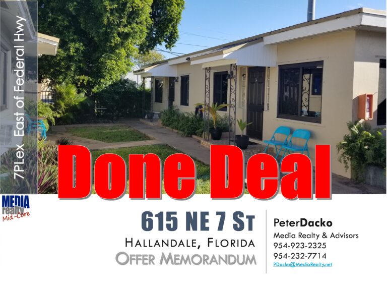 Hallandale | East of Federal Highway | 7plex Well Maintained and Located in the Heart of the Mixed-Use US-1 District
