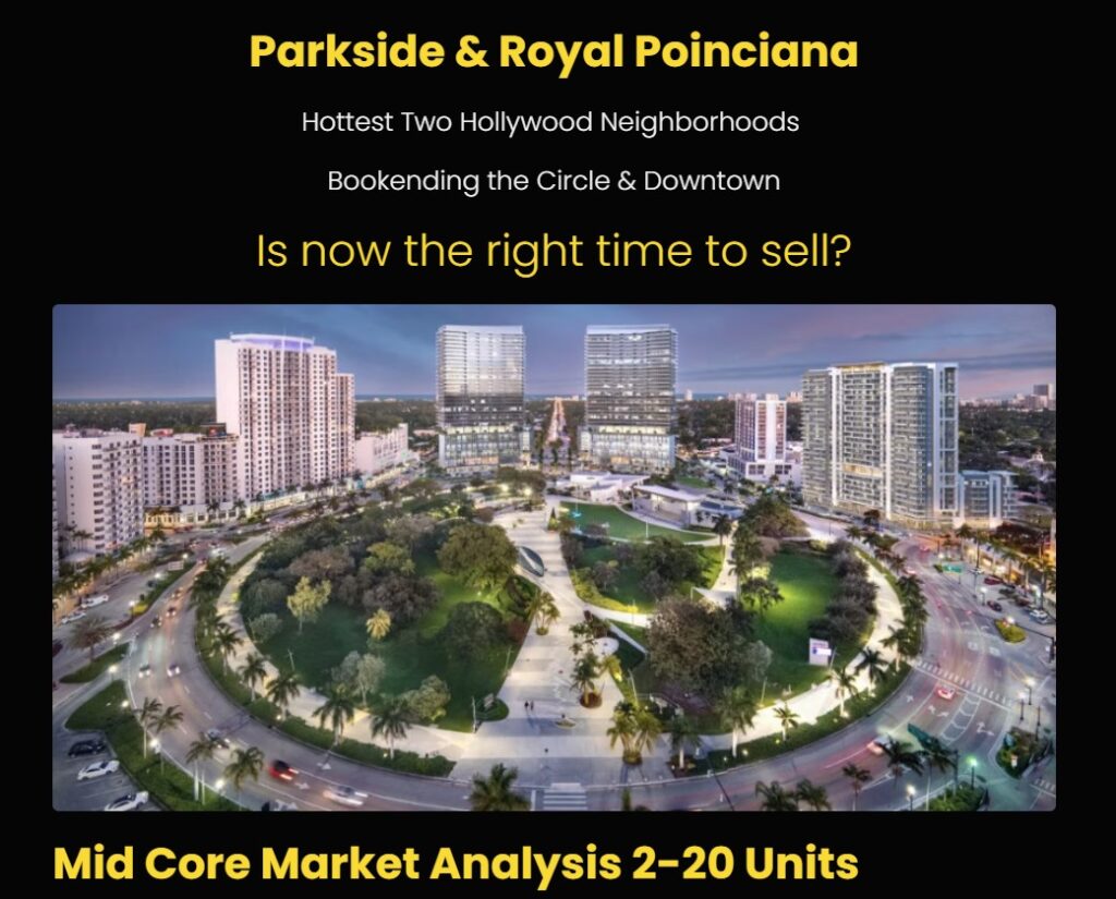 Parkside and Royal Poinciana | Hollywood | Mid Core Market Analysis 2-20 Units